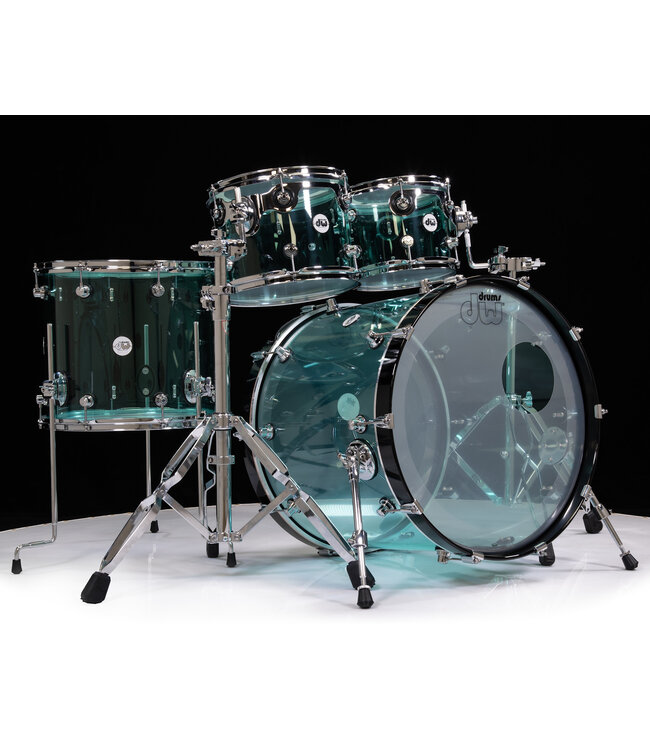 DW Design series 5pc SEA GLASS  snare included limited edition