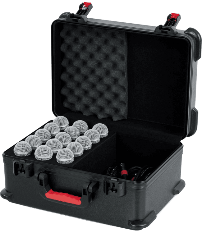 Gator GATOR CASES - HGF GTSA-MIC15  PE case 15 microfoons EAN code :