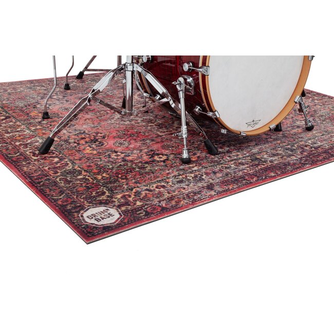 DRUMnBase DNB-ST185-PWR  Sound Stage Persian Worn Red drummat 185x165cm
