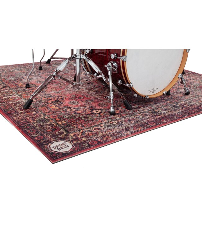 DRUMnBase DNB-ST185-PWR  Sound Stage Persian Worn Red drummat 185x165cm