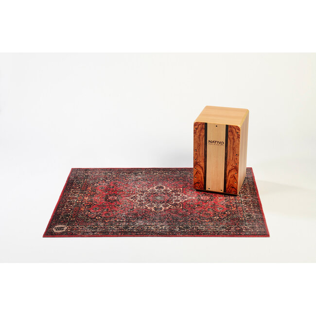 DRUMnBase Persian Stage drummat 130 x 90cm Vintage Original Red DNB-VP130-ORD