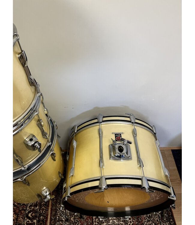 PREMIER Resonator drumstel 12-13-14-16-24 Vintage 1970s Premier Resonator Shell Pack + 1x double tomholder