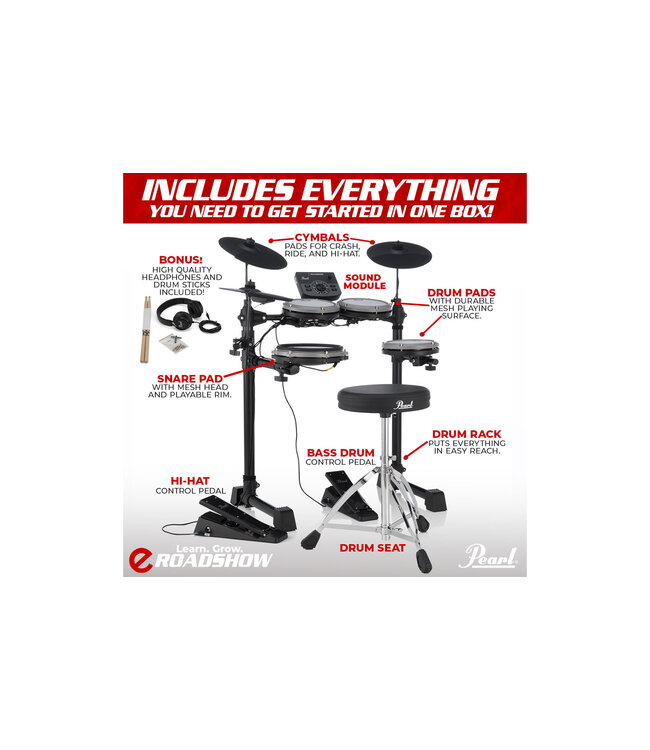 Pearl Pearl ERS-1000 eRoadshow Electronic Drum Set