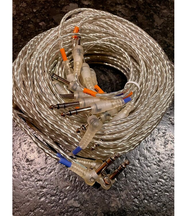 Roland Trigger cable set V71 TD-50X TD-30 drummodule stereo jack clear transparant kabelboom original Roland