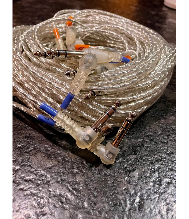 Roland Trigger cable set V71 TD-50X TD-30 drummodule stereo jack clear transparant kabelboom original Roland