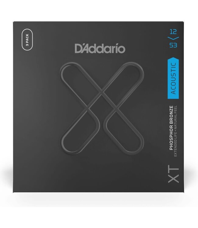 Daddario XTAPB1253-3P 3-PACK ACOUS XT PHOS BRZ LIGHT AKOESTISCHE GITAARSNAREN