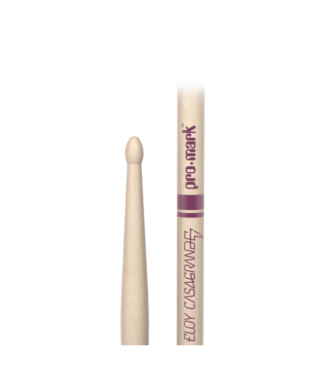 PROMARK Eloy Casagrande Raw Hickory Drumstick, Wood Tip TXECW