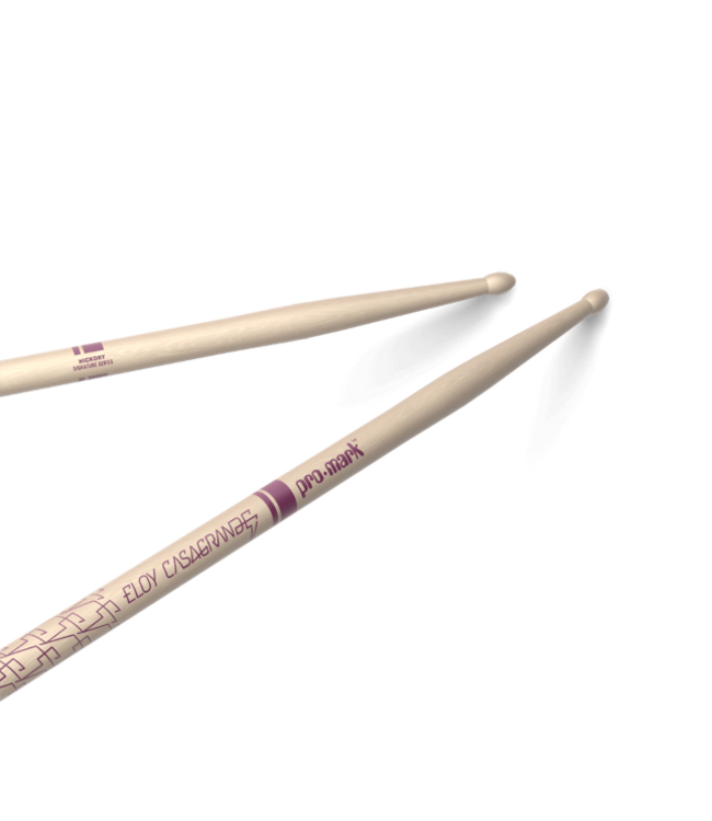 PROMARK Eloy Casagrande Raw Hickory Drumstick, Wood Tip TXECW