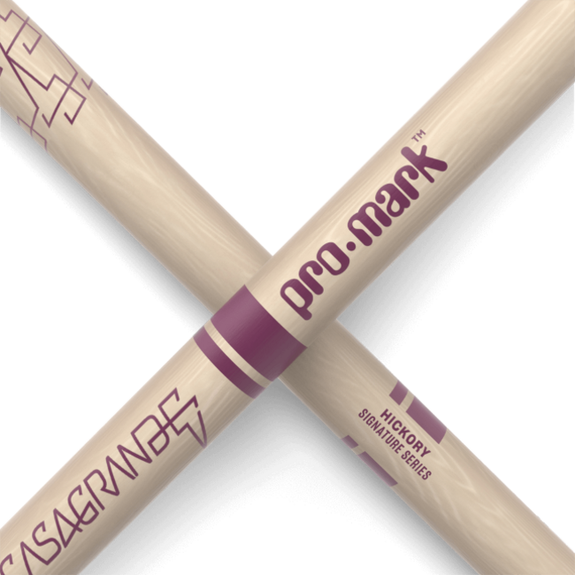 PROMARK Eloy Casagrande Raw Hickory Drumstick, Wood Tip TXECW