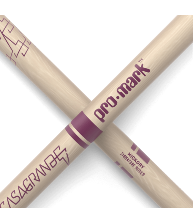 PROMARK Eloy Casagrande Raw Hickory Drumstick, Wood Tip TXECW