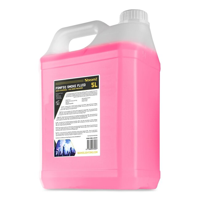 BeamZ FSMF5Q Smoke Fluid 5L Quick Dispersal CO2 Effect 160.648