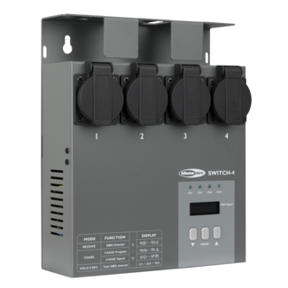 Showtec MultiSwitch DMX512 4-kanaals schakelpack B-stock 50357