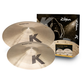 Zildjian Cymbal Set, K Zildjian, Paper Thin Crash Pack, 18Cr/20Cr ZIKZCRP01