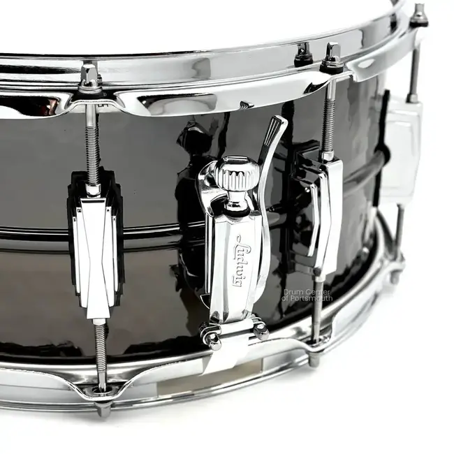 Ludwig LB417K SNARERDRUM 6 1/2 X 14 HAMMRED BLACK BEAUTY
