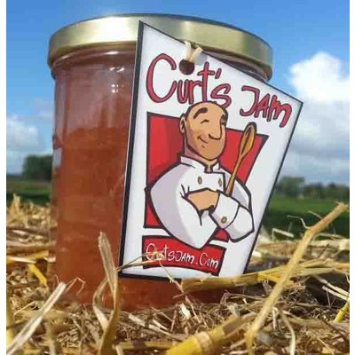 Fresh Belgian handmade rhubarb jam without sugar - 200ml