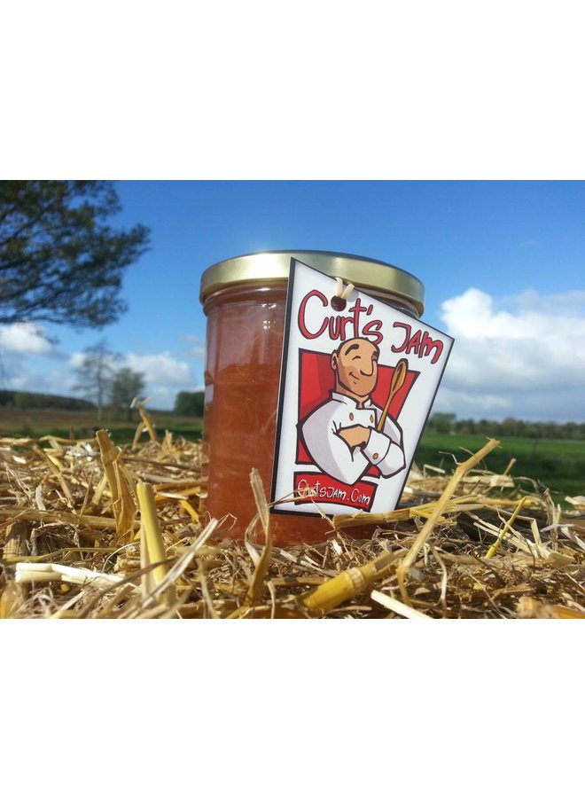 Fresh Belgian handmade rhubarb ginger jam