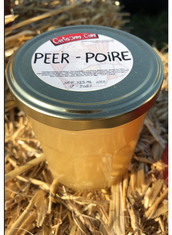 Fresh Belgian handmade pear jam
