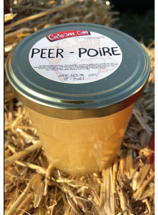 Poire confiture fraîche artisanale recette