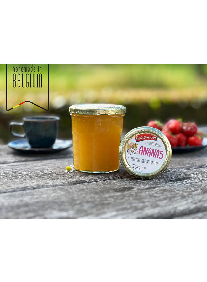 Tropical sunshine in a jar! This handmade pineapple jam is packed with fruity flavour and crafted with less sugar for a fresher taste.