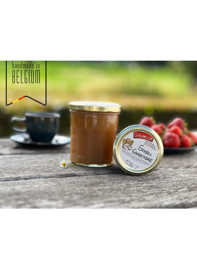 A bold and spicy ginger jam with a warm character. Enjoy as an infusion for tea, a base for cold drinks, or spread it generously on toast.