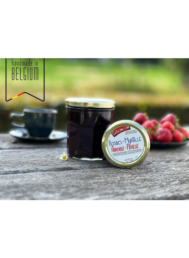 Fresh Belgium handmade Blueberry with Strawberry jam