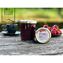 Bright cranberry jam with a gentle touch of apple. Fruity and slightly tart – like Christmas on toast.