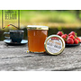 Golden apple jelly with a clean, fruity taste. Handmade with apples from organic farming and less sugar. A treat with toast or a cheese platter.
