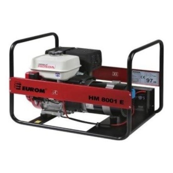 Eurom Gereedshop.nl | Aggregaten | Benzine aggregaten | Eurom HM8001E