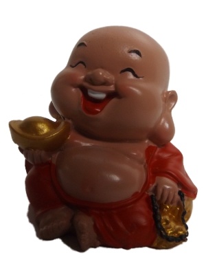 Twee kleine happy boeddha baby's