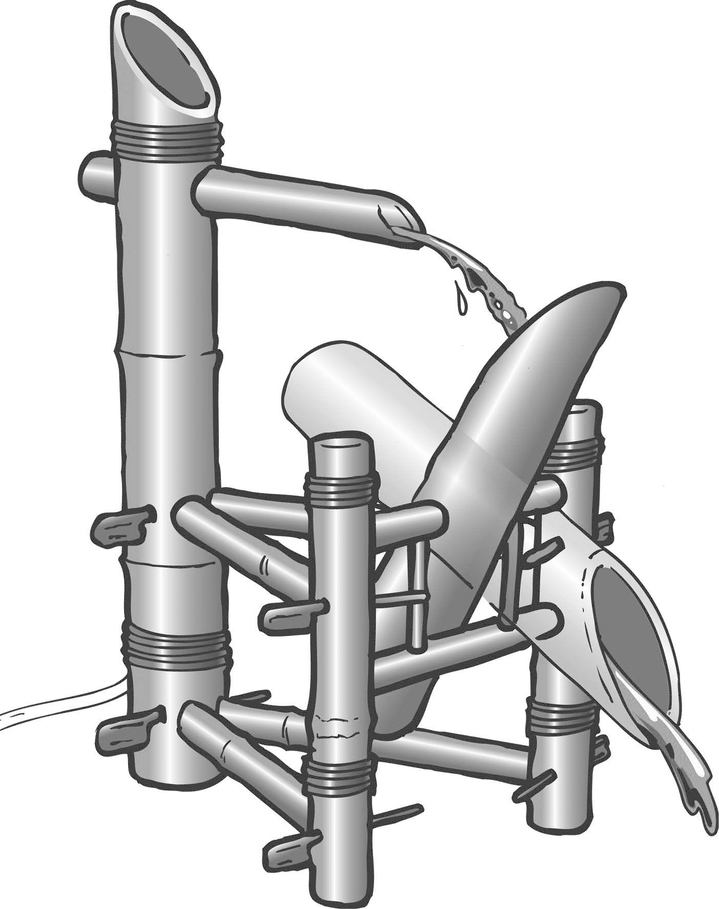 Bamboe water tuimelaar