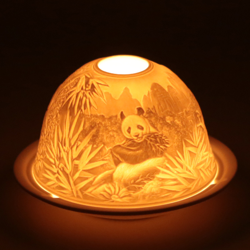 Sfeerlicht Porselein Panda's