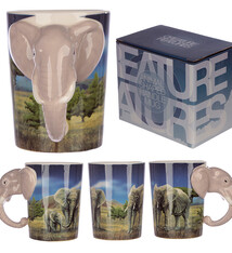 Mok met Olifant-vormig handvat, Savanne-vlakte