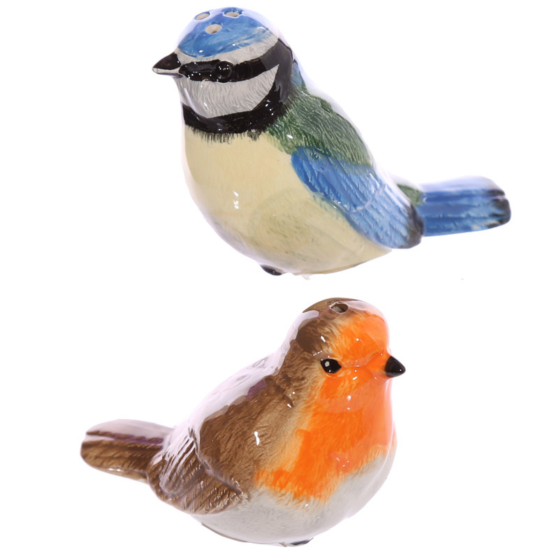 Roodborstje en Vink Peper- en Zoutstel