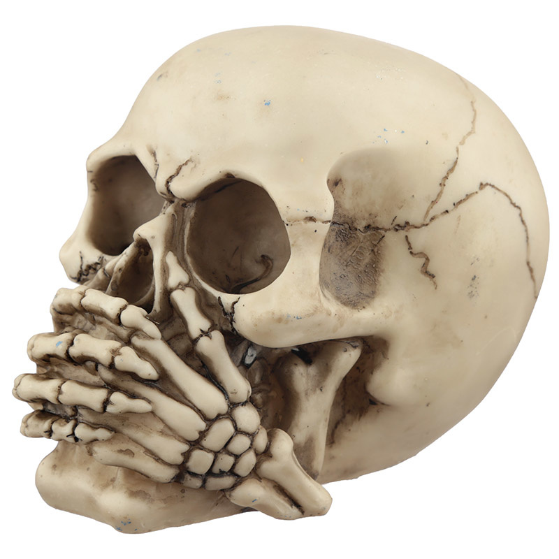 Set van 3 schedels; horen zien zwijgen