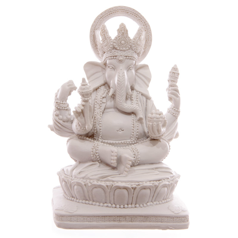 Witte Ganesh 13.5cm