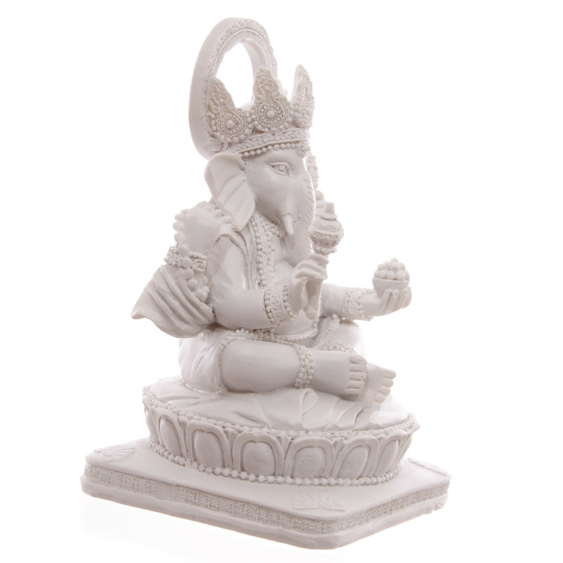 Witte Ganesh 13.5cm