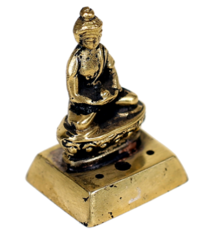 Wierookbrander boeddha messing
