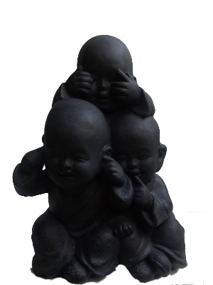 Kindmonnik horen-zien-zwijgen opelkaar.