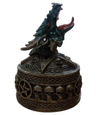 Duistere Legenden Keltisch Drakenhoofd Wierookhouder