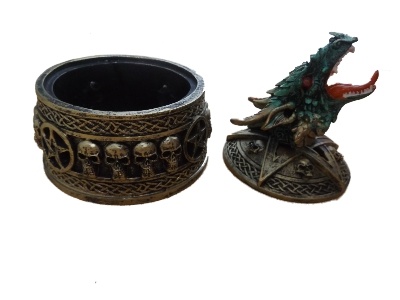 Duistere Legenden Keltisch Drakenhoofd Wierookhouder