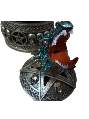 Duistere Legenden Keltisch Drakenhoofd Wierookhouder