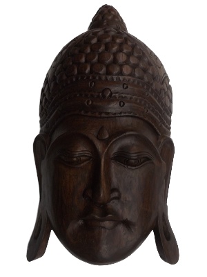Masker boeddha hout