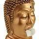 Boeddha Tissue box Houder - Brons