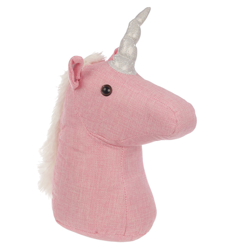 Eenhoorn Hoofd Roze Deurstopper