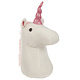 Eenhoorn Hoofd Wit Deurstopper