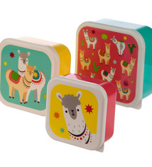 Set van 3 lunchtrommels - Lama