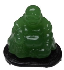 Dik buik boeddha groen glas