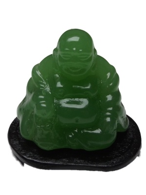Dik buik boeddha groen glas