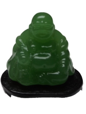 Dik buik boeddha groen glas