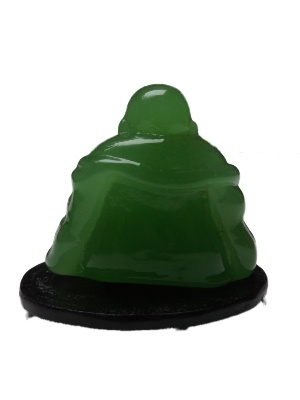 Dik buik boeddha groen glas